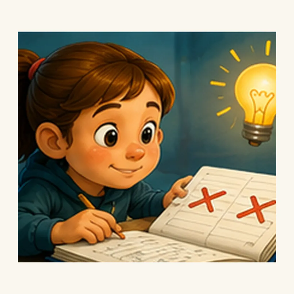 Illustration of mistakes help us learn for the question "Why do mistakes help us learn?"