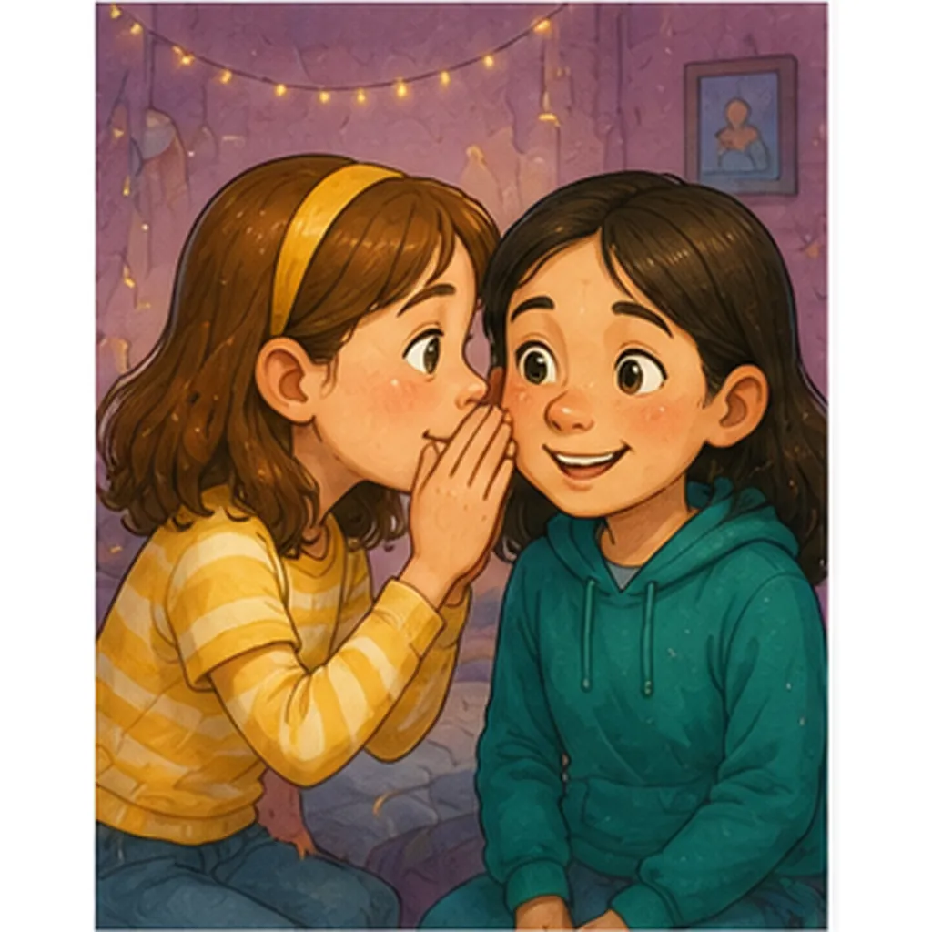 Illustration of friends sometimes keep secrets for the question "Why do friends sometimes keep secrets?"