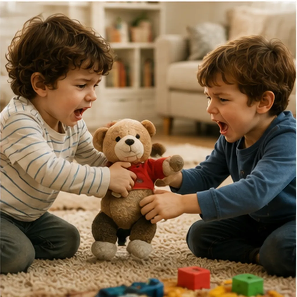 Illustration of brothers and sisters sometimes want the exact same thing for the question "Why do brothers and sisters sometimes want the exact same thing?"