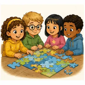 Illustration of teams solve problems for the question "How do teams solve problems?"