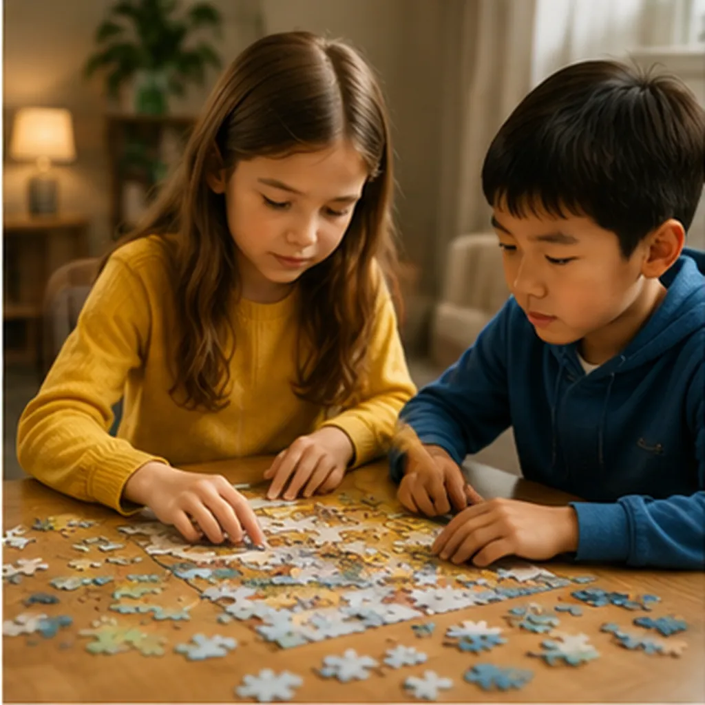 Illustration of two people solve the same puzzle in totally different ways for the question "Why can two people solve the same puzzle in totally different ways?"