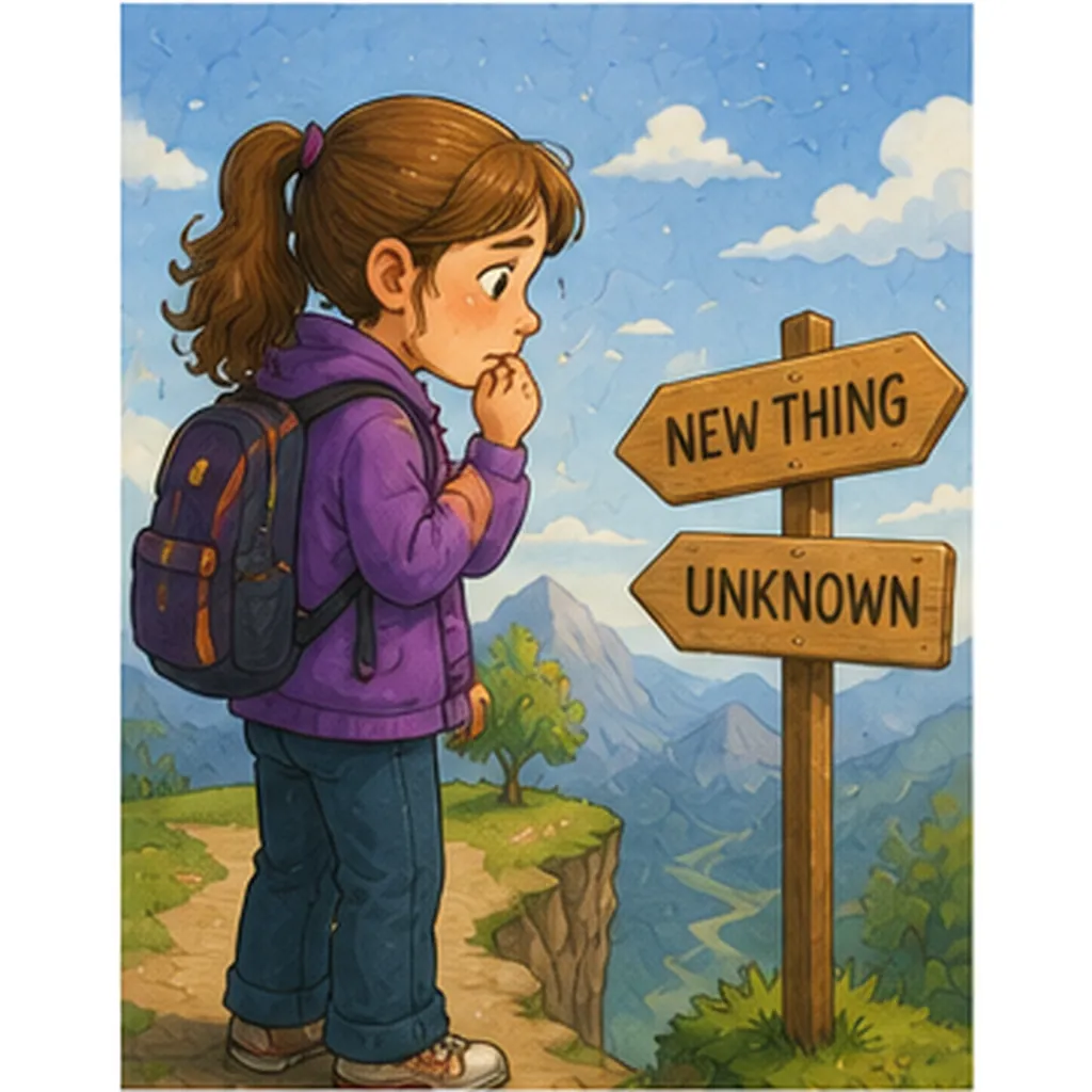 Illustration of trying something new feel scary for the question "Why does trying something new feel scary?"