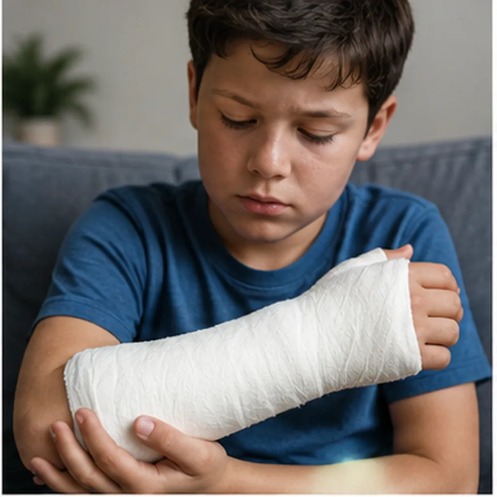 Illustration of broken bones need a hard cast to heal for the question "Why do broken bones need a hard cast to heal?"