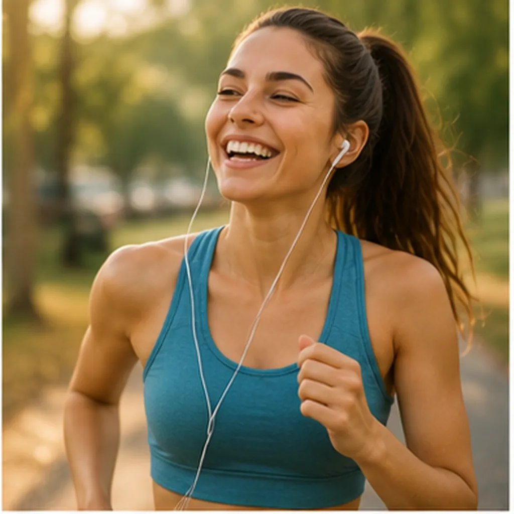 Illustration of exercise often make you feel happier afterward for the question "Why does exercise often make you feel happier afterward?"