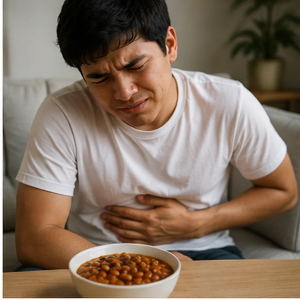 Illustration of foods like beans sometimes make you gassy for the question "Why do foods like beans sometimes make you gassy?"