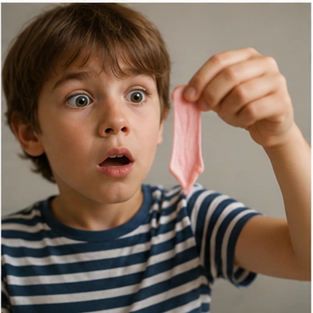 Illustration of doesn't swallowed chewing gum actually stay in your stomach for years for the question "Why doesn't swallowed chewing gum actually stay in your stomach for years?"