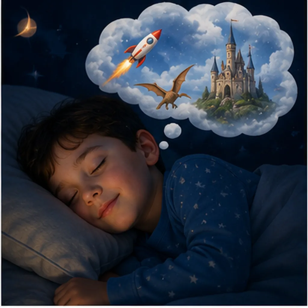 Illustration of we dream for the question "Why do we dream?"
