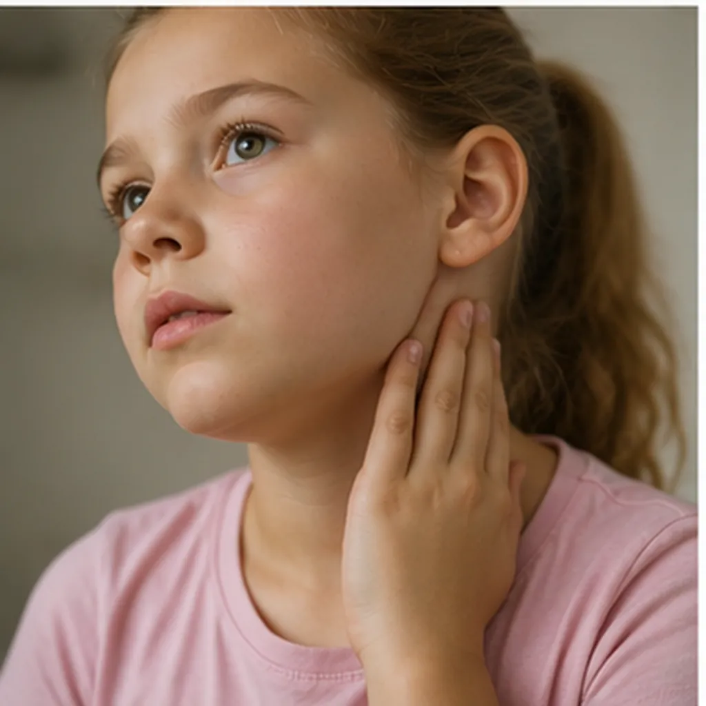 Illustration of the little lumps in your neck sometimes swell when you're sick for the question "Why do the little lumps in your neck sometimes swell when you're sick?"