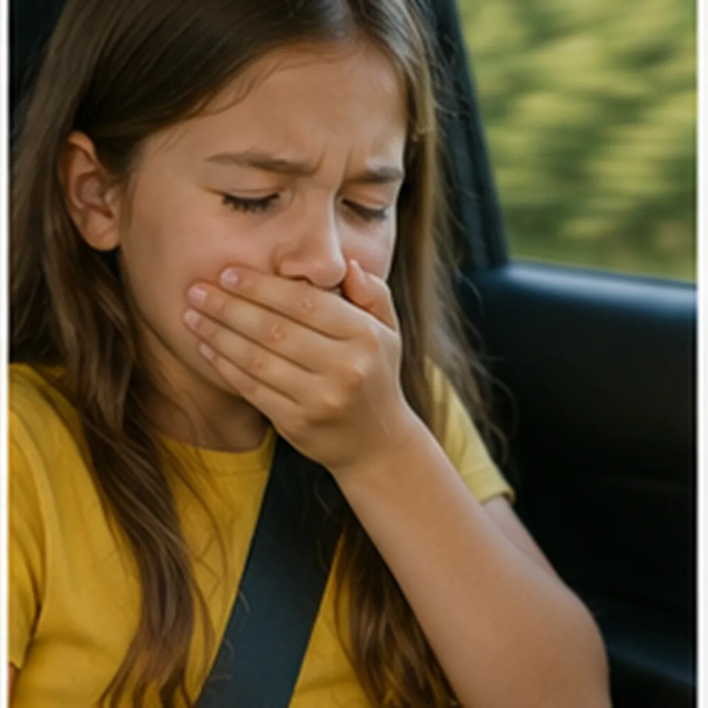 Illustration of some people feel sick in cars while others feel fine for the question "Why do some people feel sick in cars while others feel fine?"