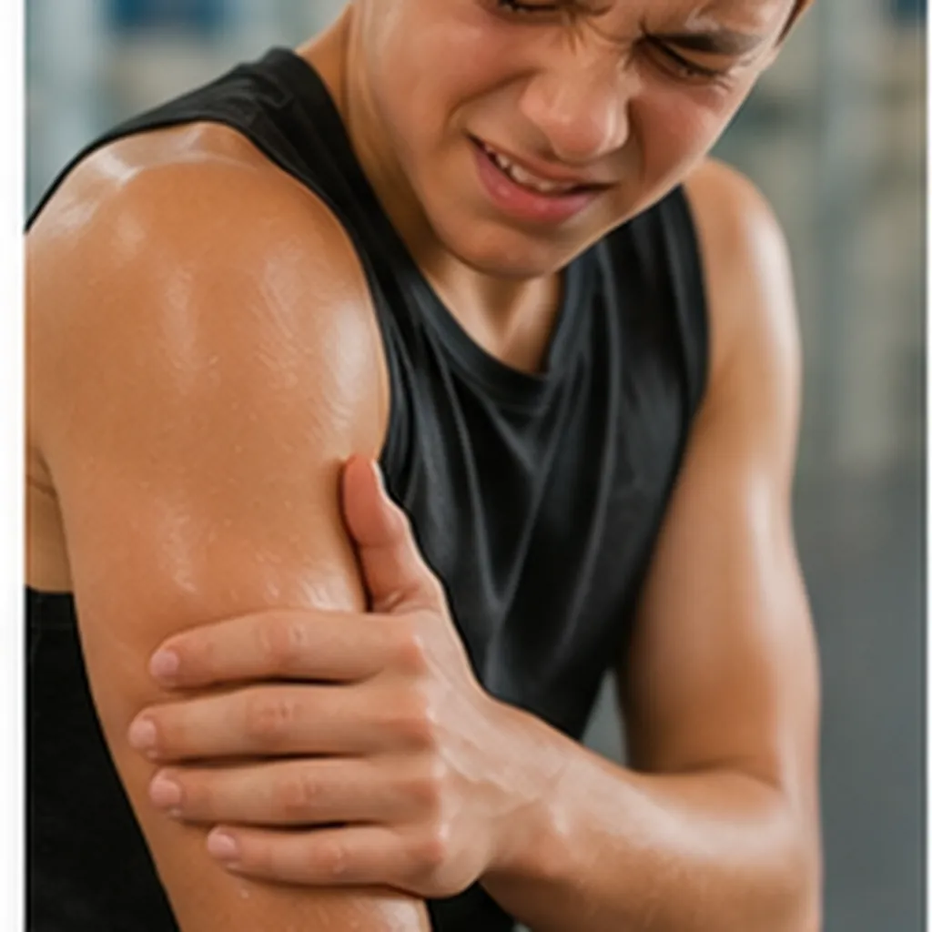 Illustration of your muscles feel sore the day after exercising hard for the question "Why do your muscles feel sore the day after exercising hard?"