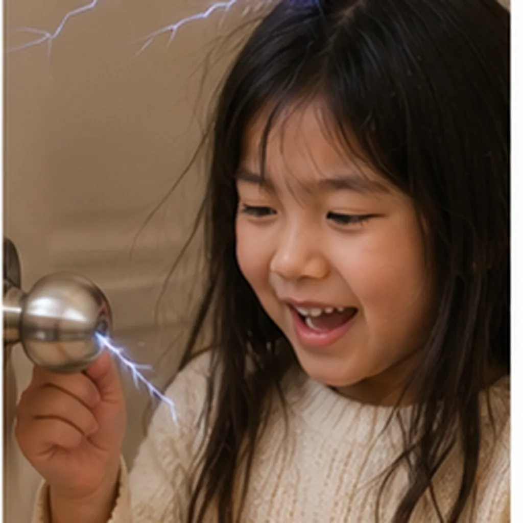 Illustration of you get more static shocks in winter for the question "Why do you get more static shocks in winter?"