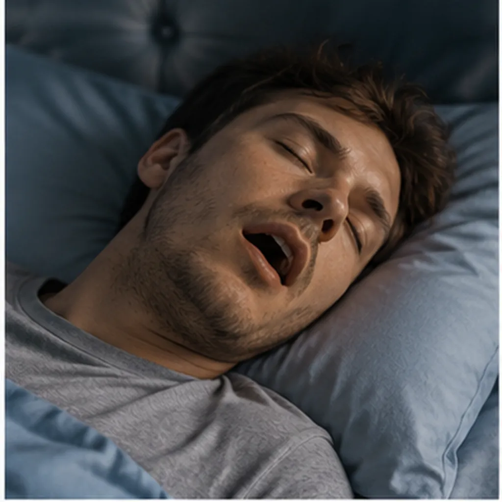 Illustration of some people snore while they sleep for the question "Why do some people snore while they sleep?"