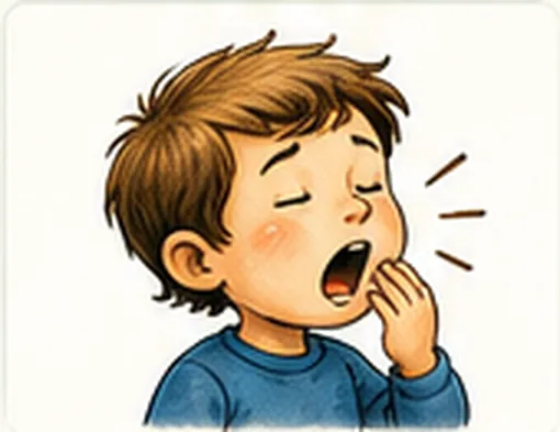 Illustration of we yawn for the question "Why do we yawn?"
