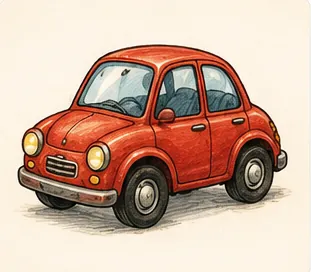 Illustration of cars have wheels for the question "Why do cars have wheels?"