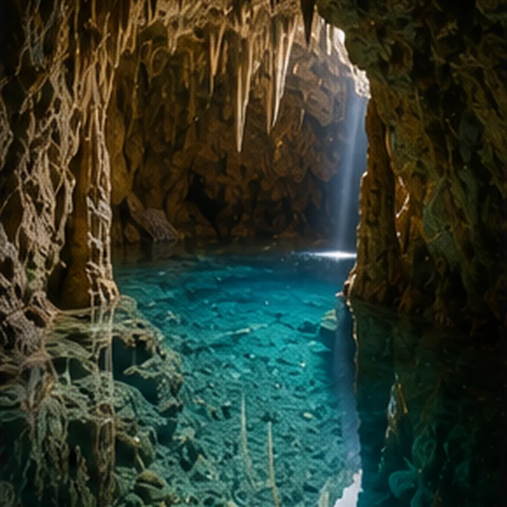 Illustration of caves fill with water for the question "How do caves fill with water?"