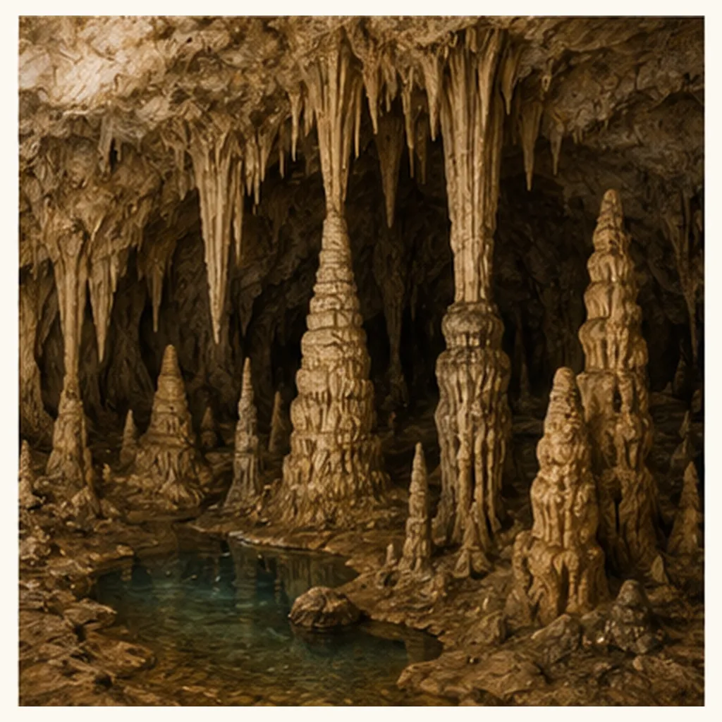 Illustration of caves have stalactites for the question "Why do caves have stalactites?"
