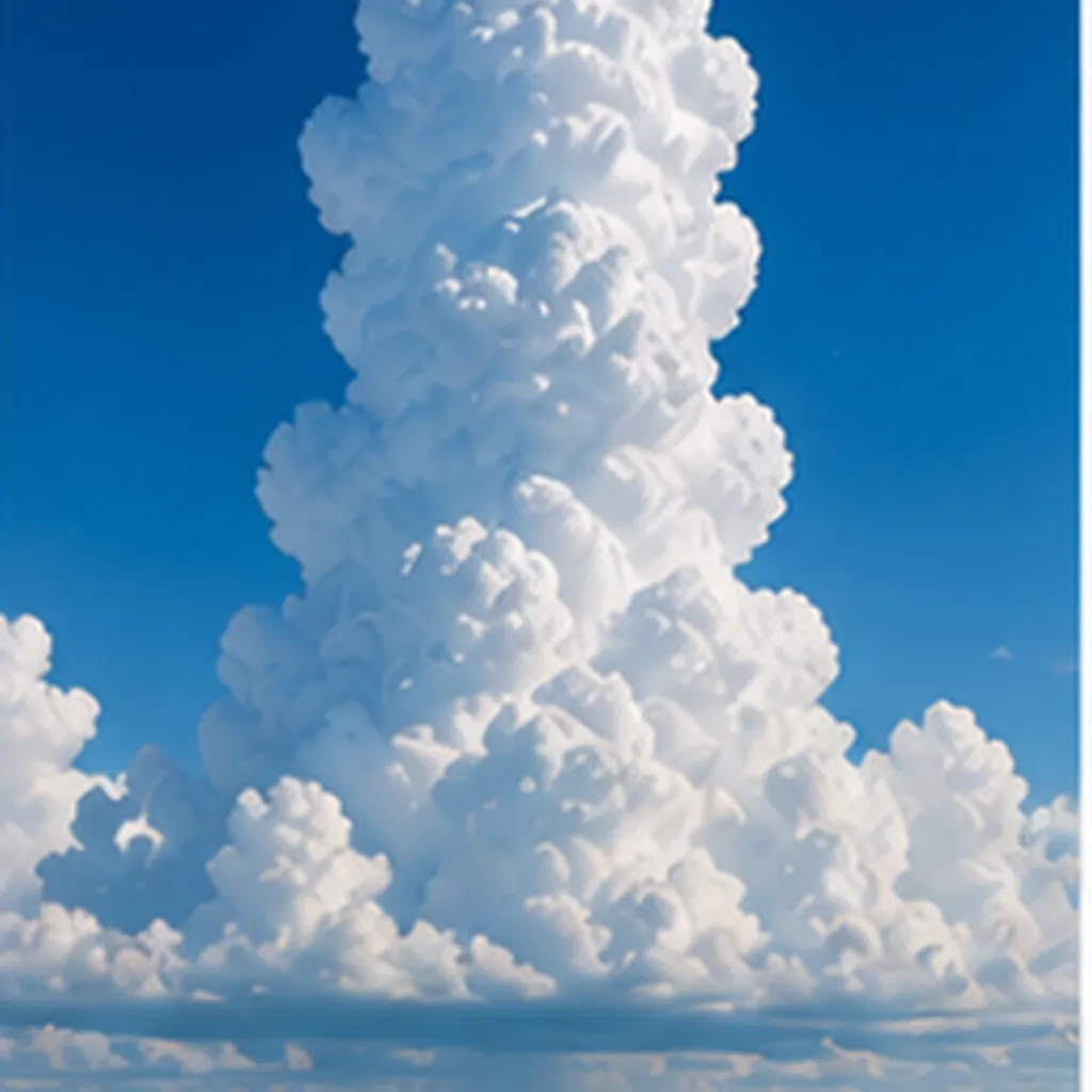 Illustration of clouds sometimes look like towers for the question "Why do clouds sometimes look like towers?"