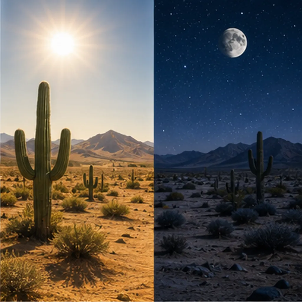Illustration of deserts get cold at night for the question "Why do deserts get cold at night?"