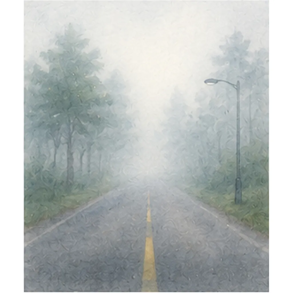 Illustration of fog make the world look blurry for the question "Why does fog make the world look blurry?"