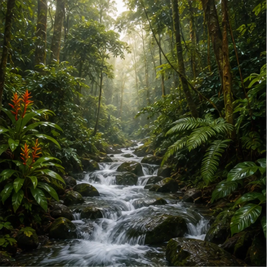 Illustration of a rainforest for the question "What is a rainforest?"