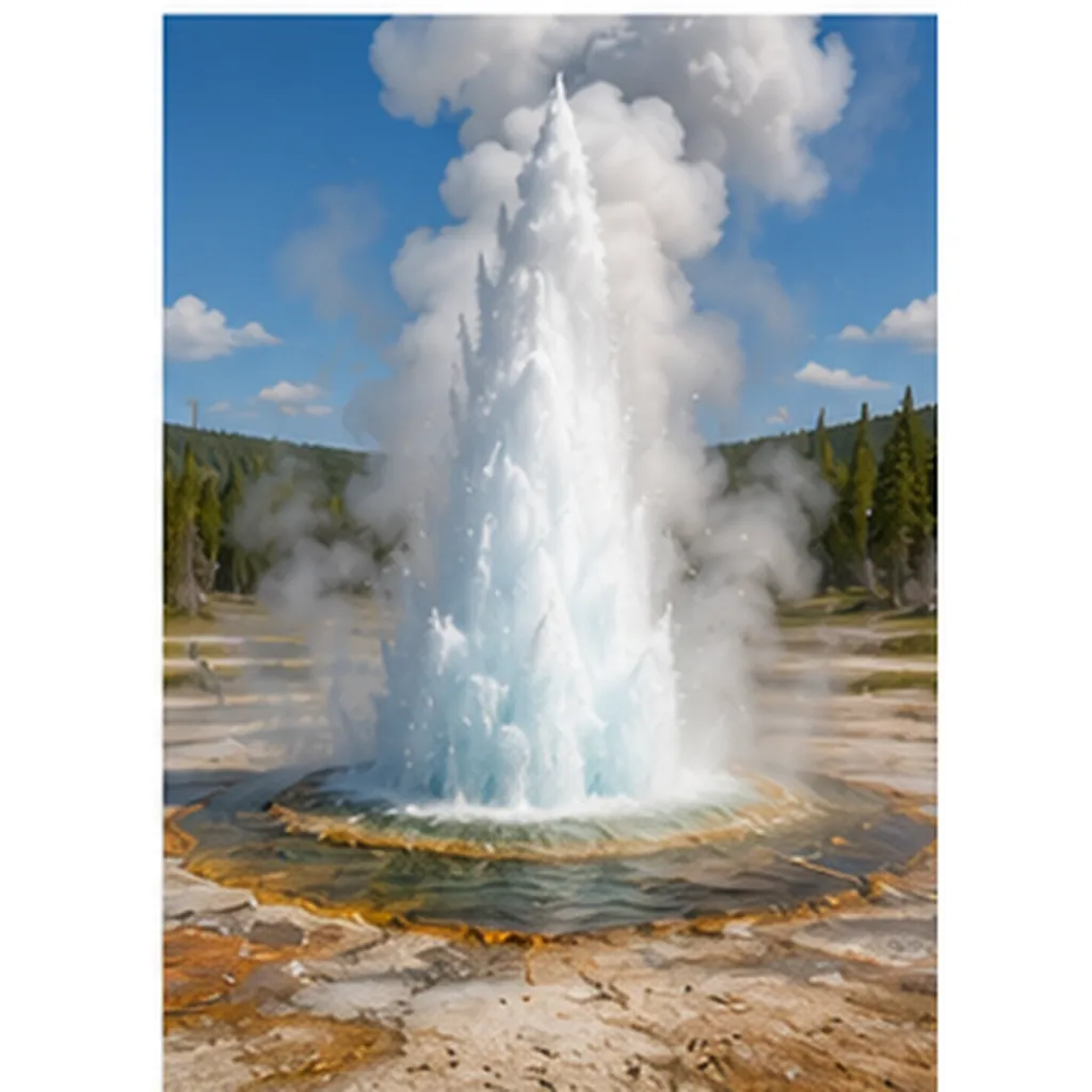 Illustration of geysers stop and start for the question "Why do geysers stop and start?"