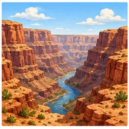 Illustration of a canyon for the question "What is a canyon?"
