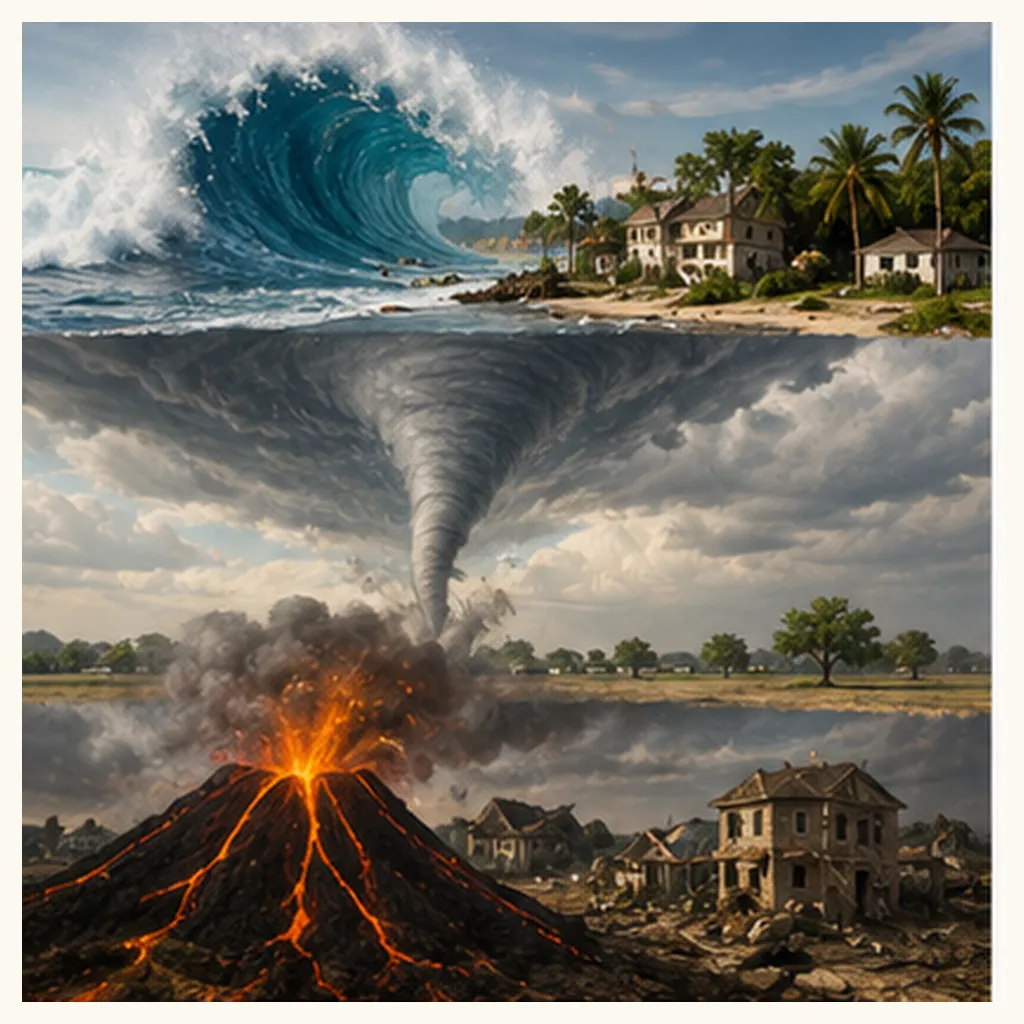 Illustration of a natural disaster for the question "What is a natural disaster?"