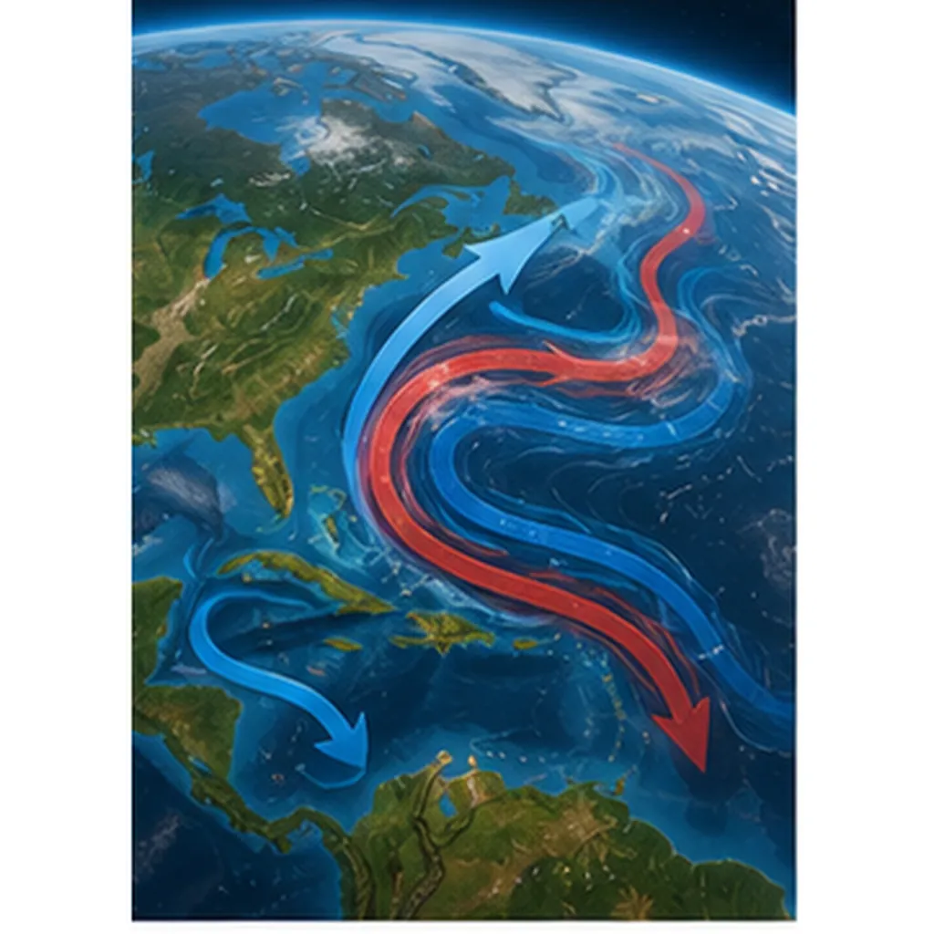 Illustration of oceans have giant currents for the question "Why do oceans have giant currents?"