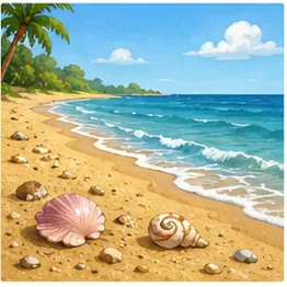 Illustration of beaches have sand for the question "Why do beaches have sand?"