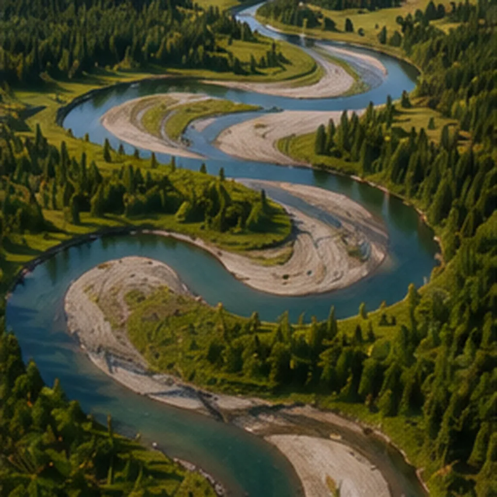 Illustration of rivers change direction for the question "Why do rivers change direction?"