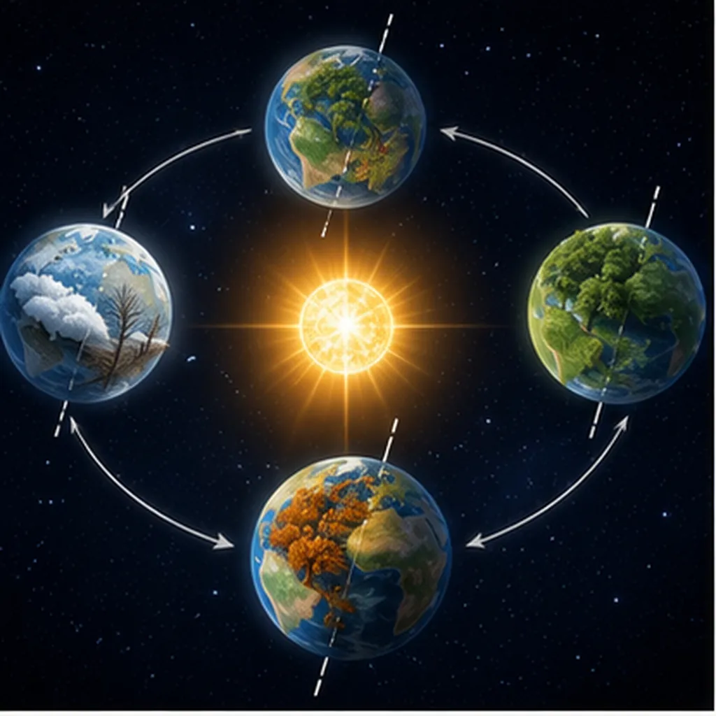 Illustration of we have seasons for the question "Why do we have seasons?"