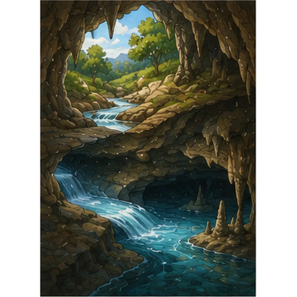 Illustration of some rivers disappear underground for the question "Why do some rivers disappear underground?"