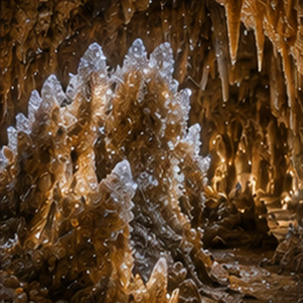 Illustration of cave walls sparkle for the question "Why do cave walls sparkle?"