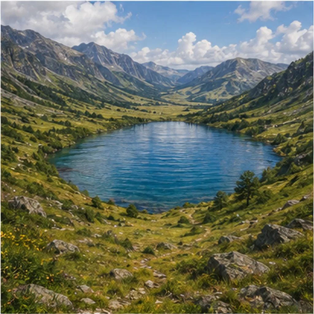 Illustration of lakes form for the question "How do lakes form?"