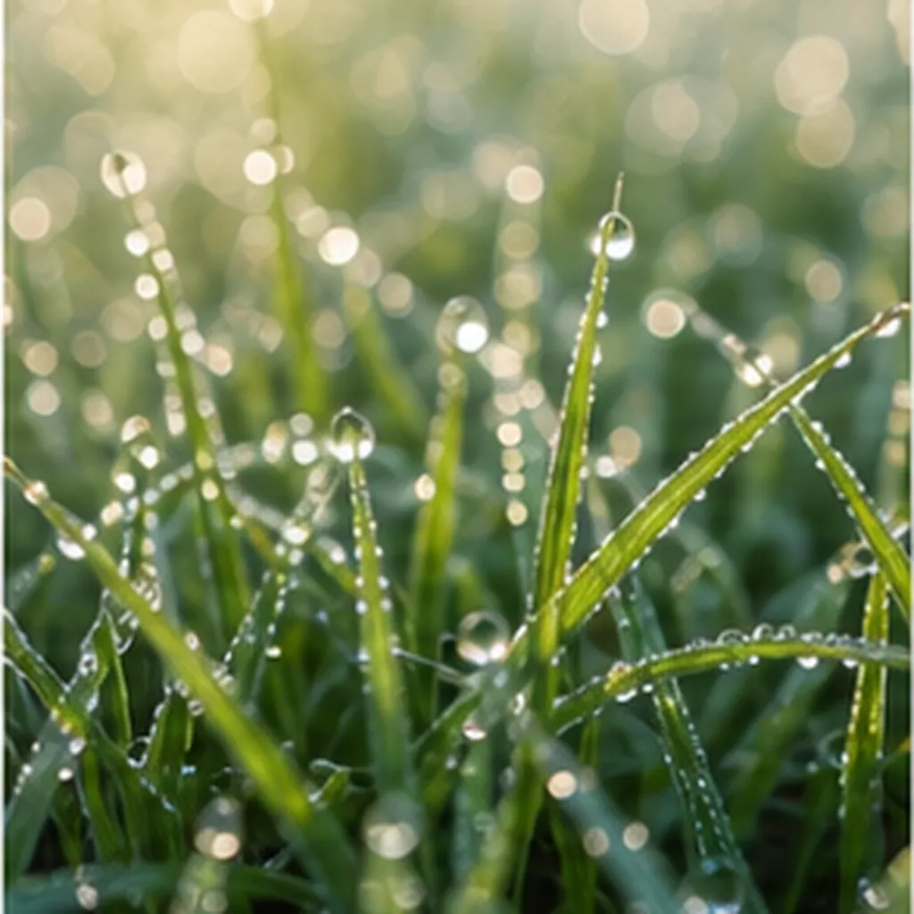 Illustration of dew appear on grass overnight without any rain for the question "How does dew appear on grass overnight without any rain?"