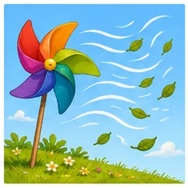 Illustration of wind move for the question "How does wind move?"