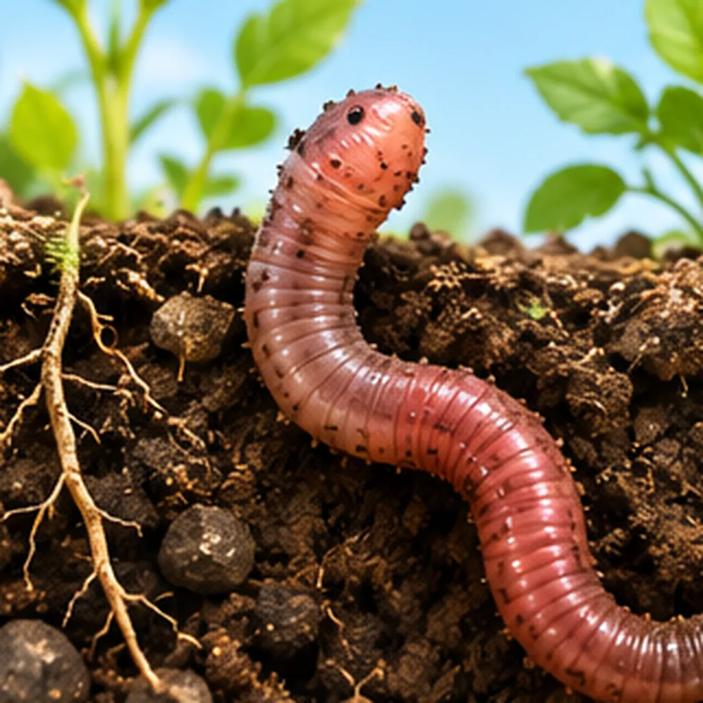 Illustration of worms live in soil for the question "Why do worms live in soil?"