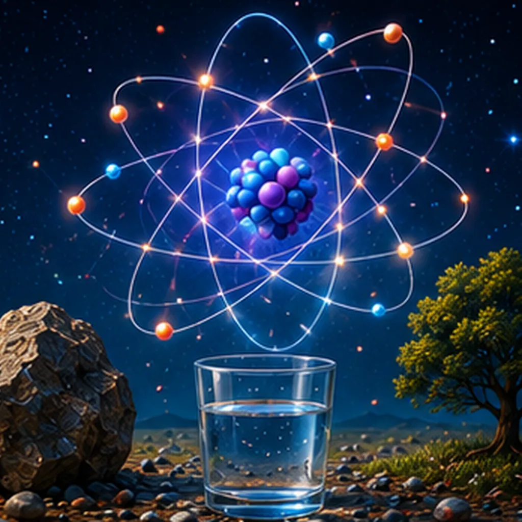 Illustration of tiny atoms make everything around us for the question "How do tiny atoms make everything around us?"
