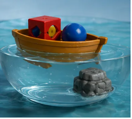Illustration of some things float better than others for the question "Why do some things float better than others?"