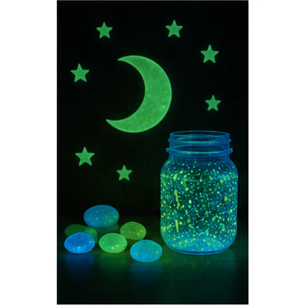 Illustration of some objects glow in the dark for the question "Why do some objects glow in the dark?"