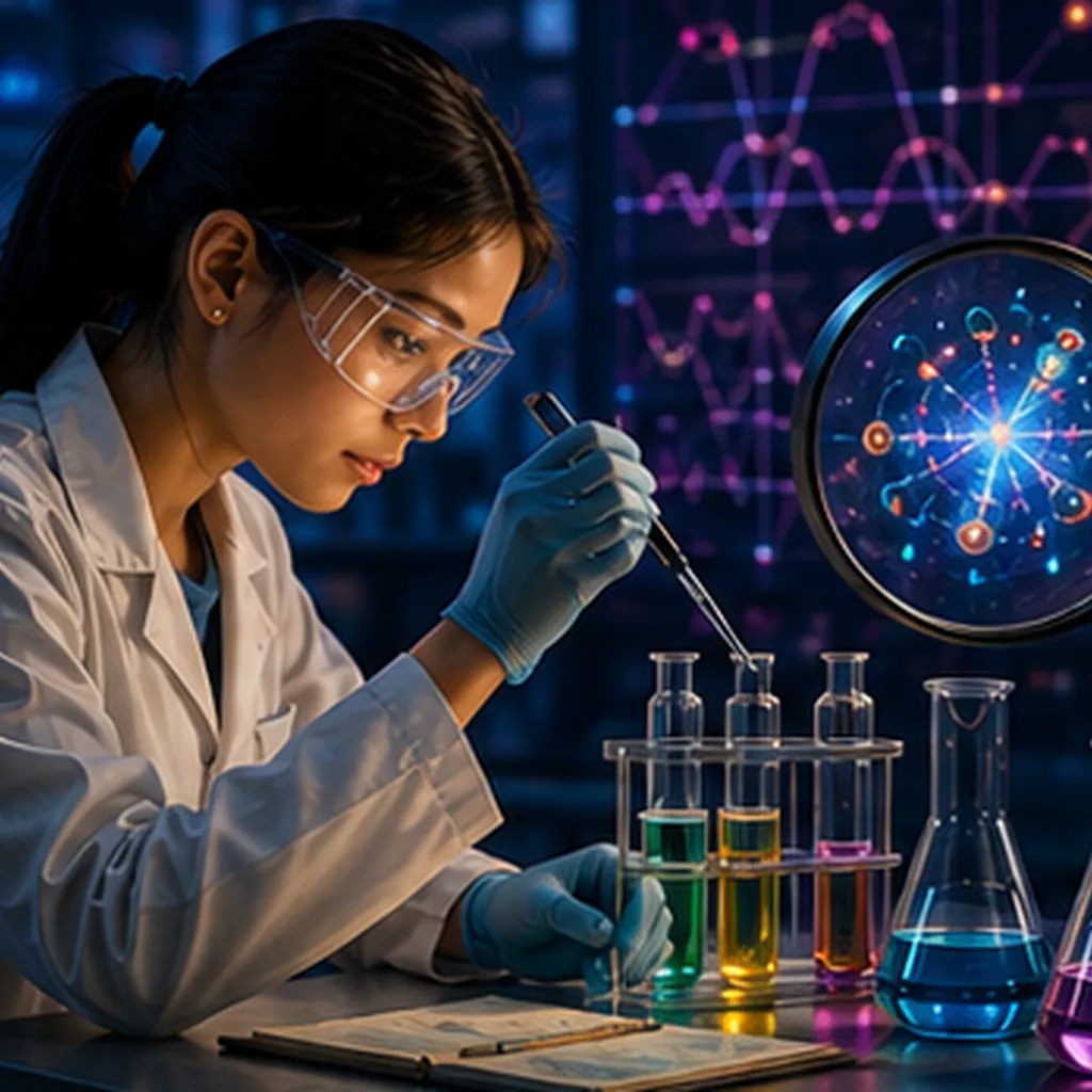 Illustration of scientists test invisible things for the question "How do scientists test invisible things?"