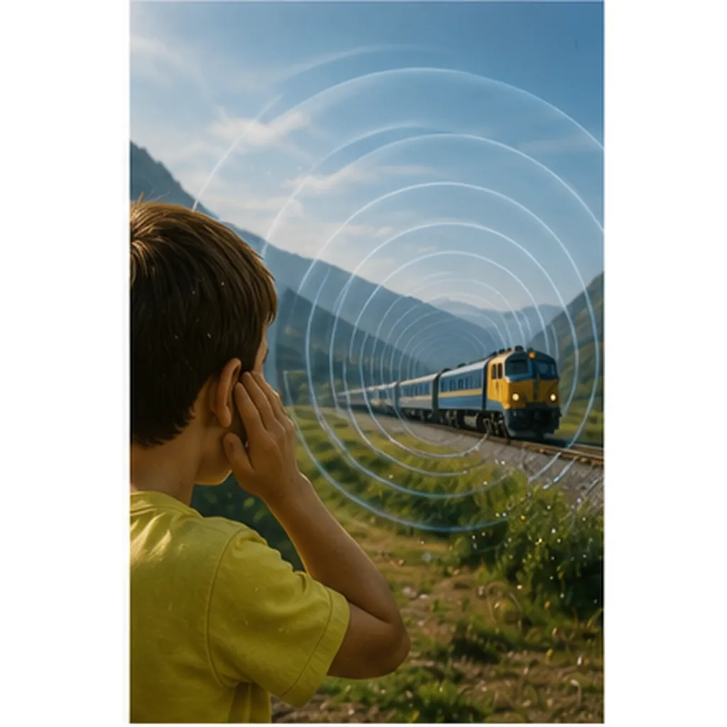 Illustration of some sounds travel further than others for the question "Why do some sounds travel further than others?"
