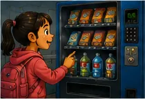 Illustration of vending machines know what you picked for the question "How do vending machines know what you picked?"