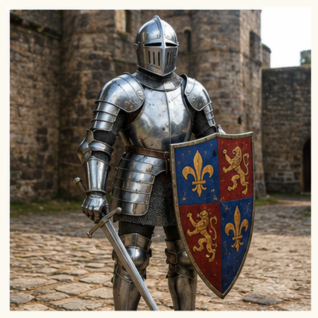 Illustration of people wear armour for the question "Why did people wear armour?"