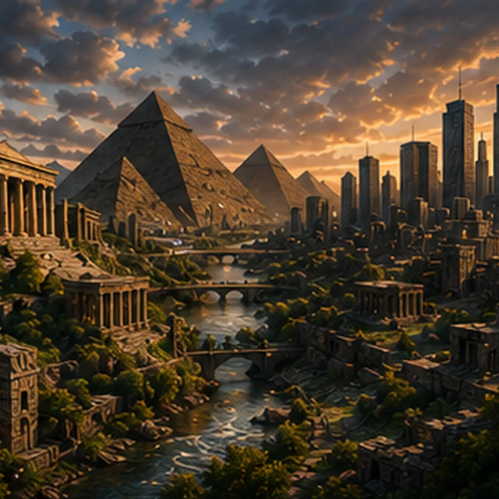 Illustration of civilizations rise and fall for the question "Why do civilizations rise and fall?"
