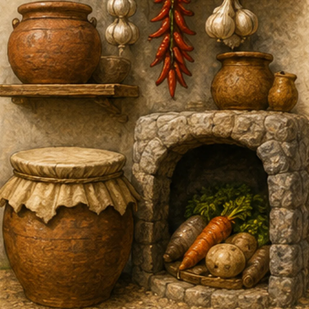 Illustration of people keep food fresh long ago for the question "How did people keep food fresh long ago?"