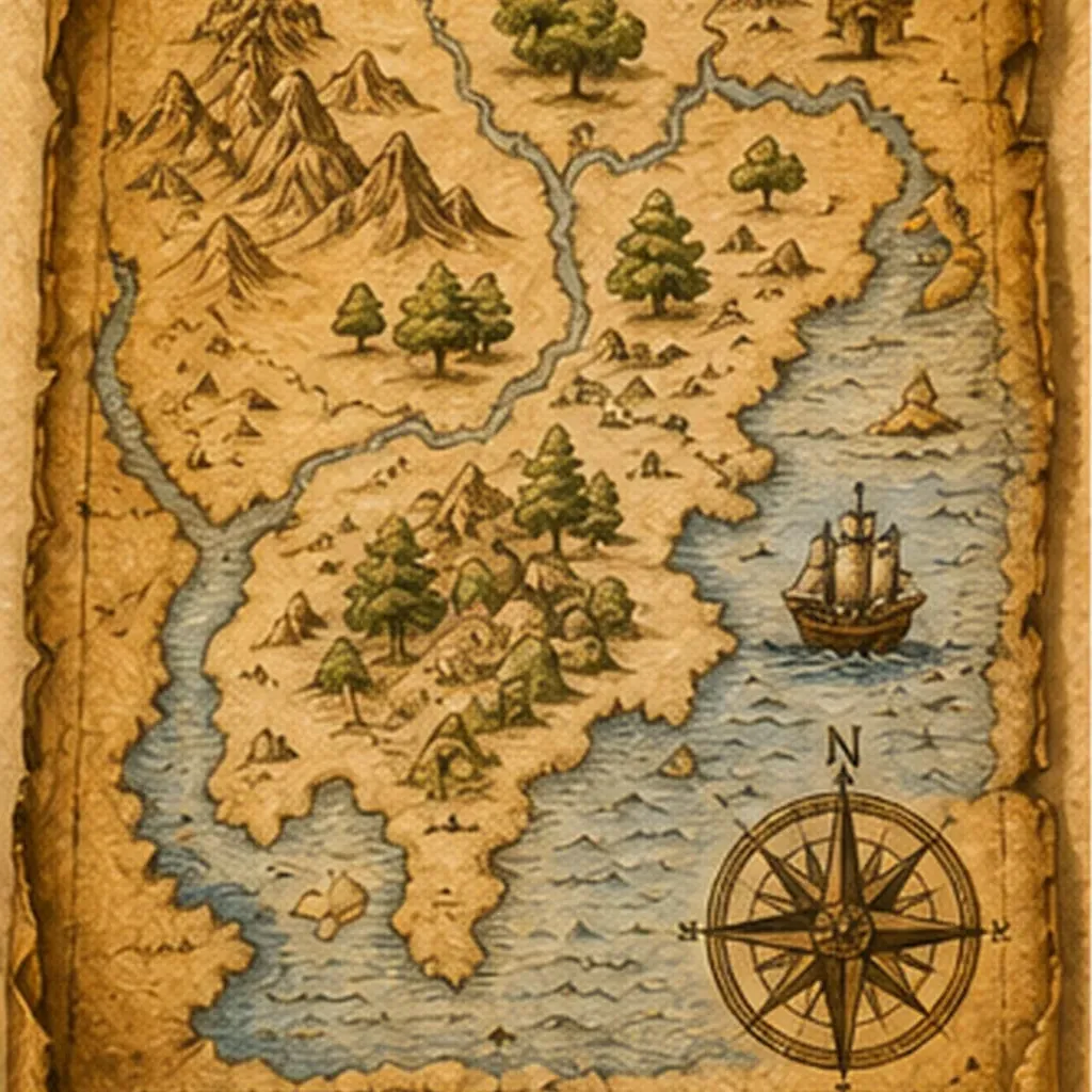 Illustration of people make maps long ago for the question "Why did people make maps long ago?"