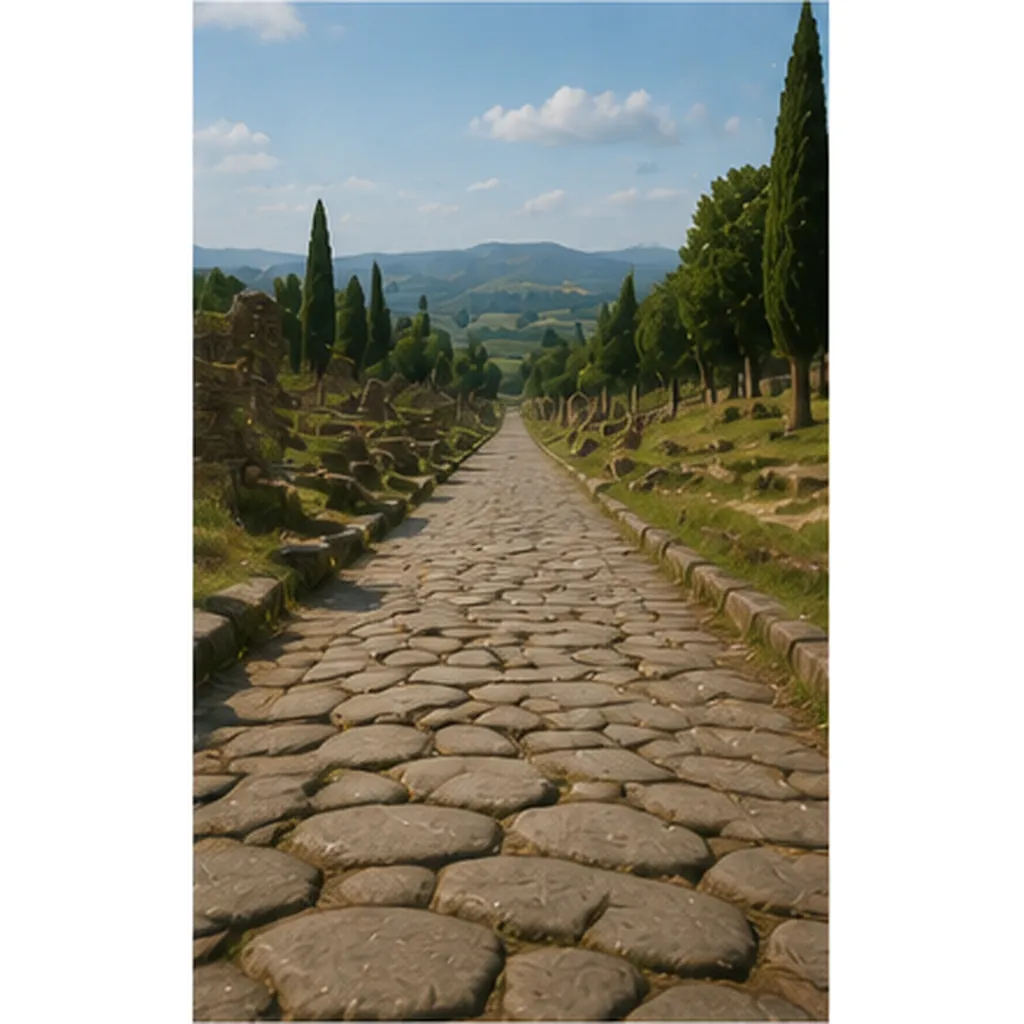Illustration of the romans build such straight roads for the question "Why did the Romans build such straight roads?"
