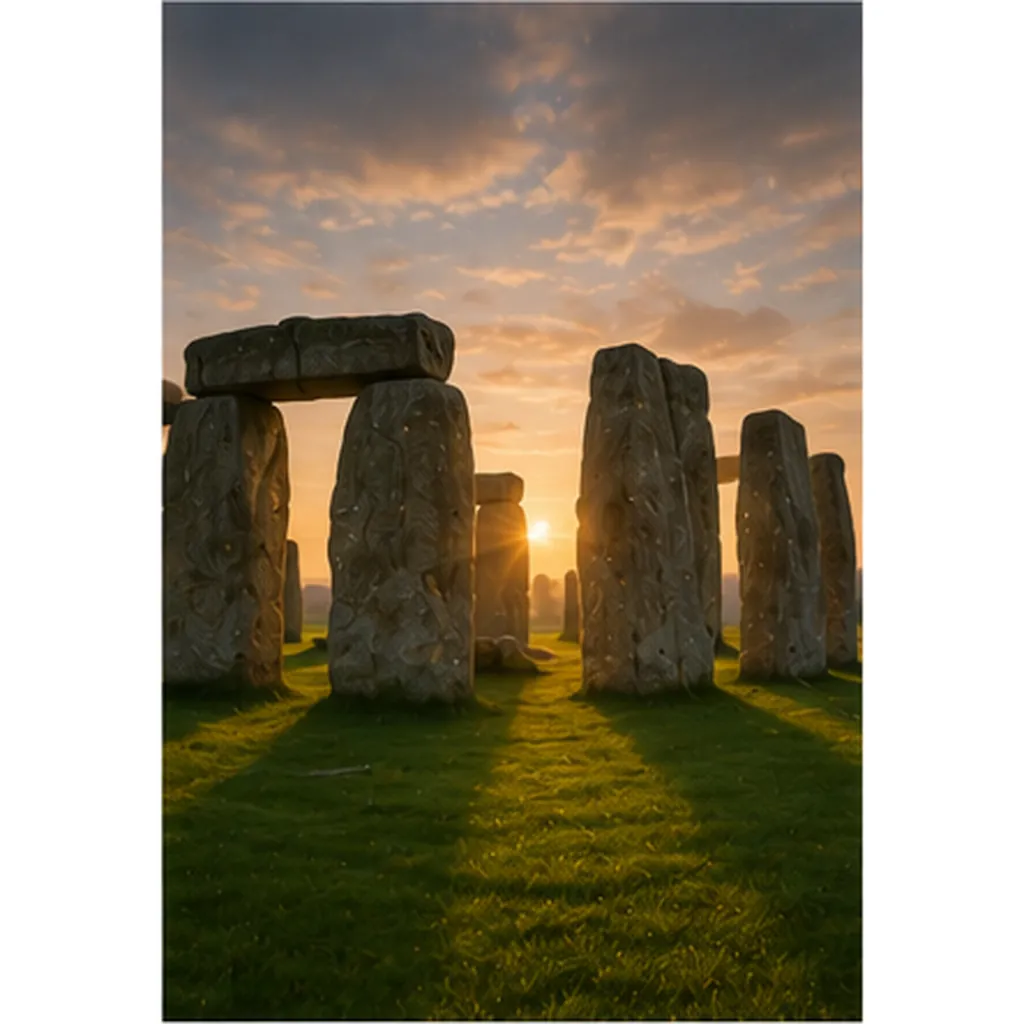 Illustration of ancient people build stone circles for the question "Why did ancient people build stone circles?"
