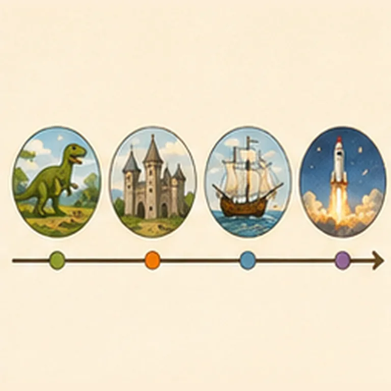 Illustration of a timeline for the question "What is a timeline?"